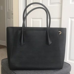 Dagne Dover 15 inch tote in onyx